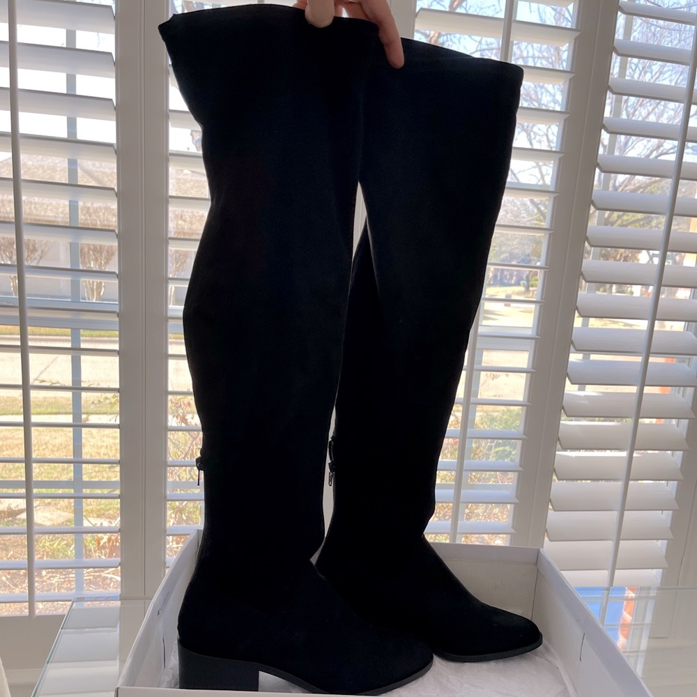 Steve Madden Over The Knee Gabbie Black Boots - 8.5